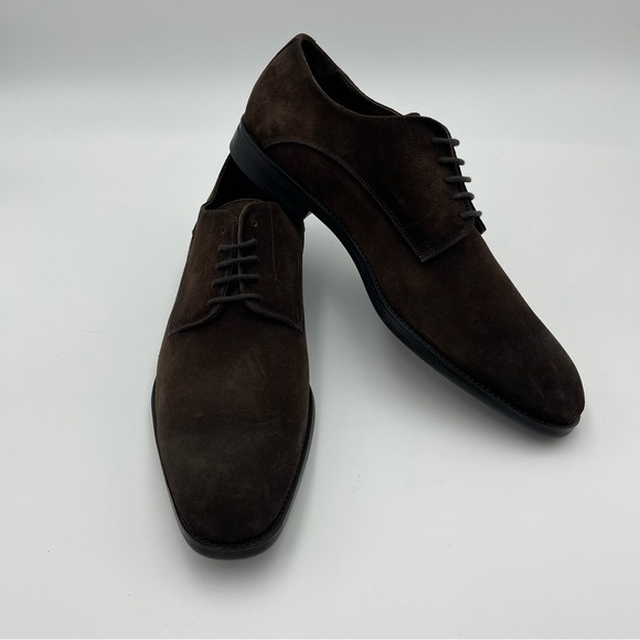 To Boot New York Amedeo Dark Brown Aero Suede Derby Shoes SZ 15-MSRP $399-NEW main image 14